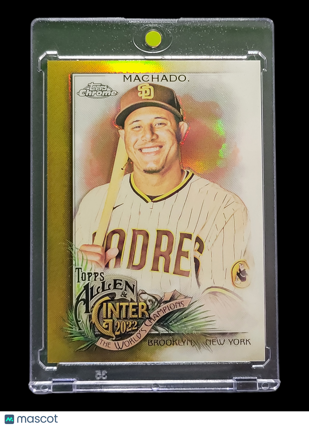 2022 Topps Allen & Ginter Chrome Manny Machado #83 Gold Refractor