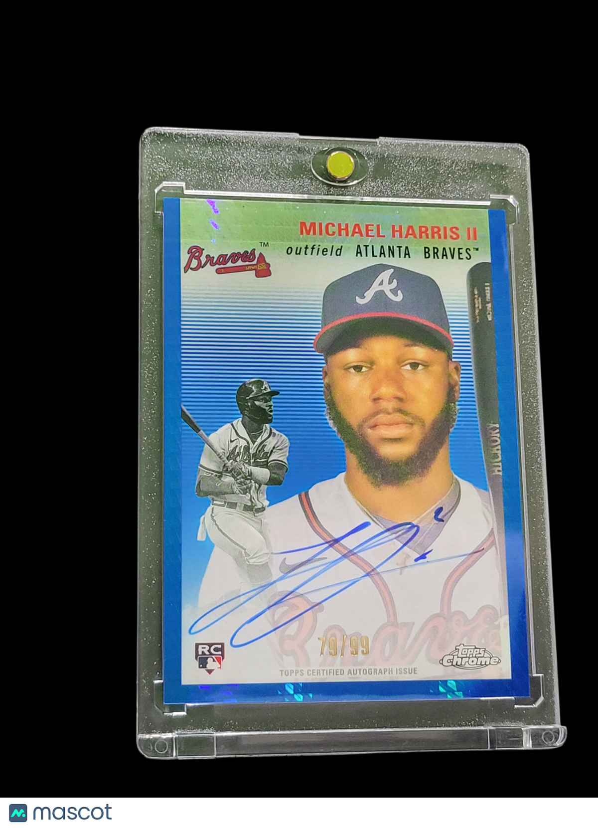 2023 Topps Chrome Platinum Michael Harris II #CPA-MH Blue Prism RC