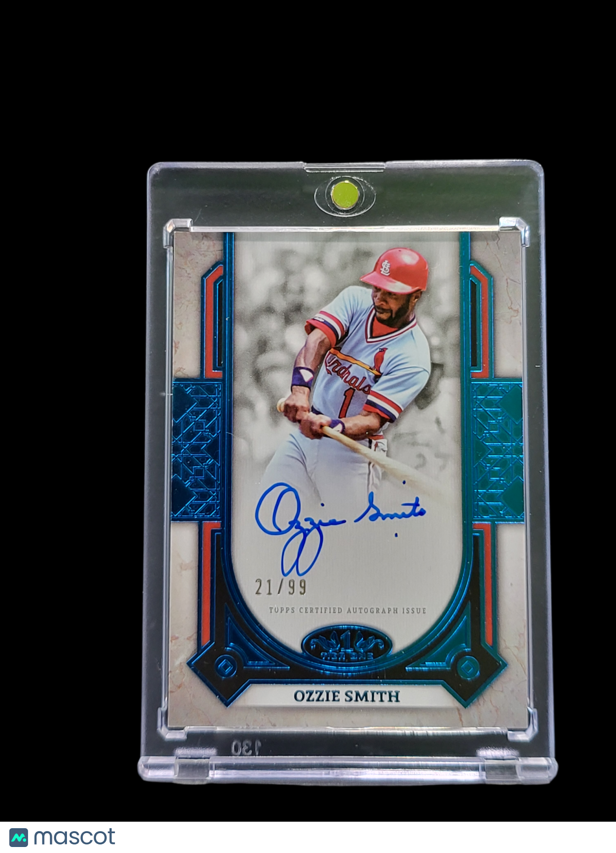 2024 Topps Tier One Ozzie Smith #PPA-OS 21/99 Topps Certified Prime  Auto Card