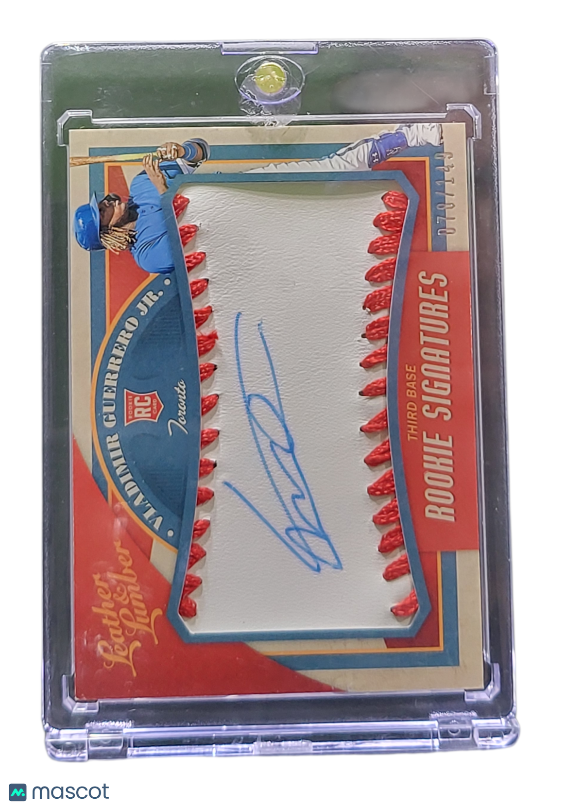 2019 Panini Leather & Lumber Baseball Vladimir Guerrero Jr. #137 RC 078/149