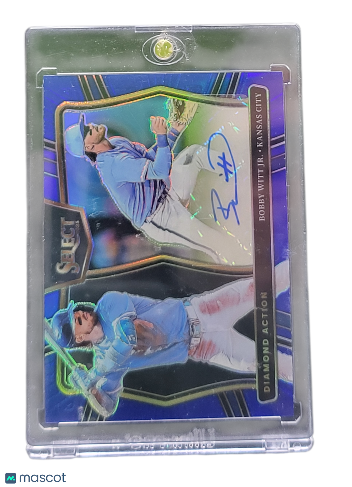 2025 Panini Select Prizm Bobby Witt Jr. #DAS-BW Purple 39/49