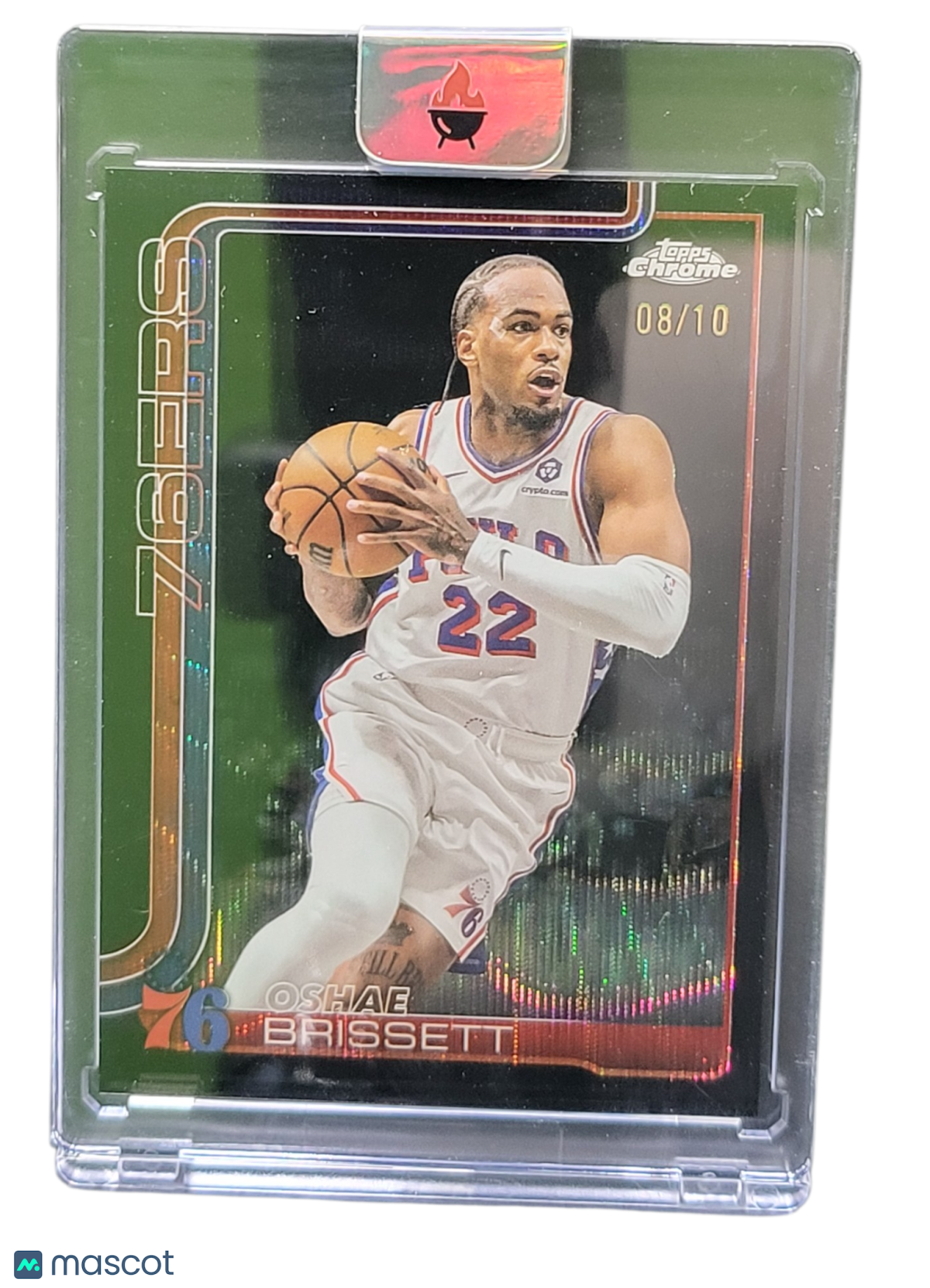 2025 Topps Chrome Oshae Brissett #20 Green 08/10