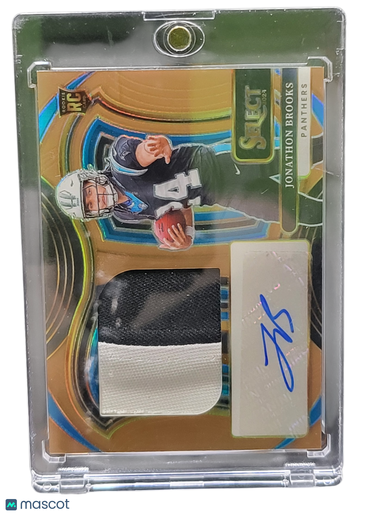 2025 Panini Select Rookie Jonathon Brooks #JRSS-JBS Patch RC 35/49 Jumbo