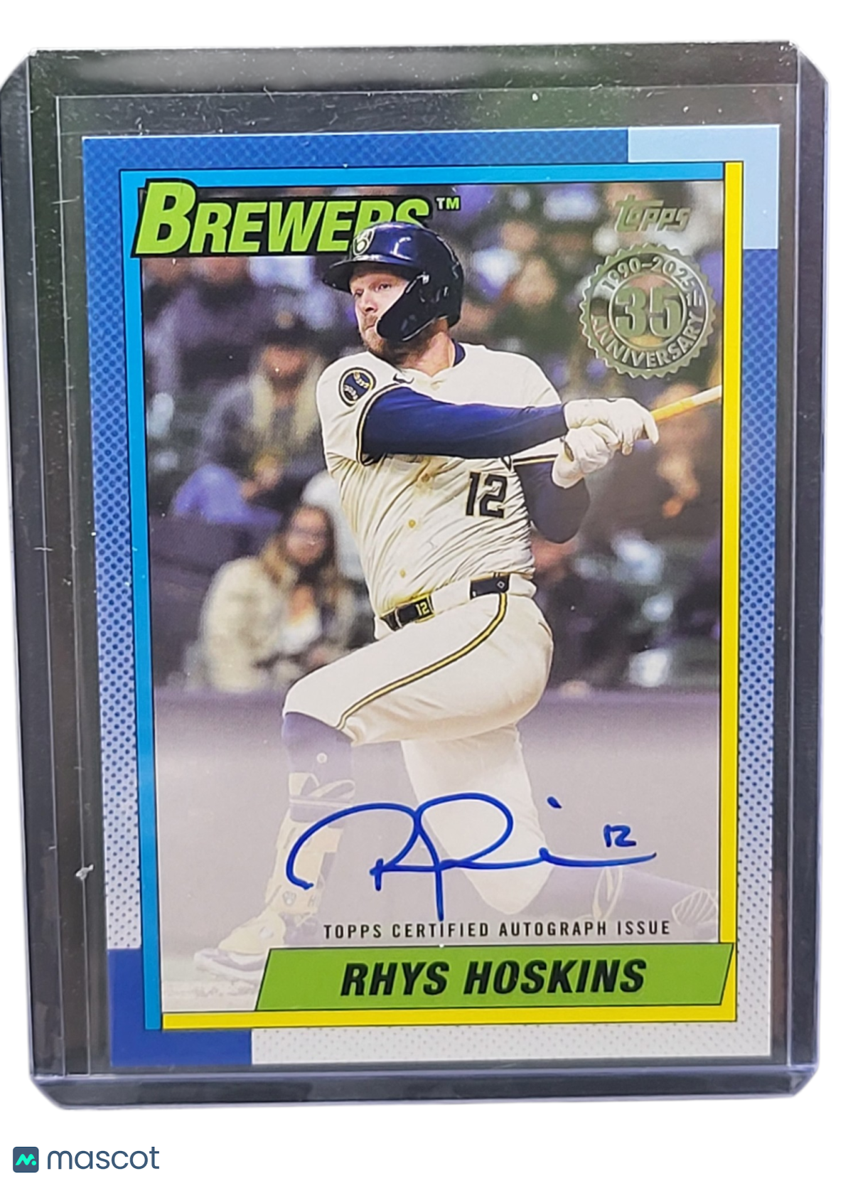 2025 Topps 1990 Topps Baseball Autographs Rhys Hoskins #90A-RHO