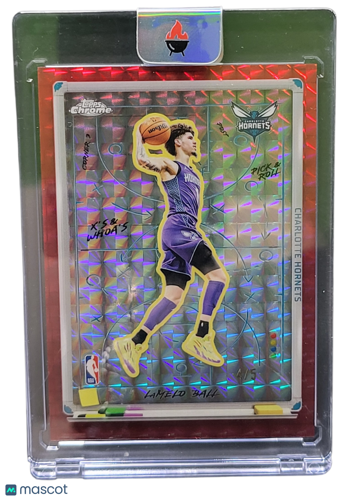 2025 Topps Chrome X's & Whoa's LaMelo Ball #XW-7 Red Prizm