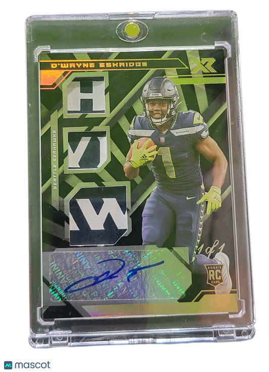 2021 Panini XR D'Wayne Eskridge #218 Triple Patch RC 1 of 1
