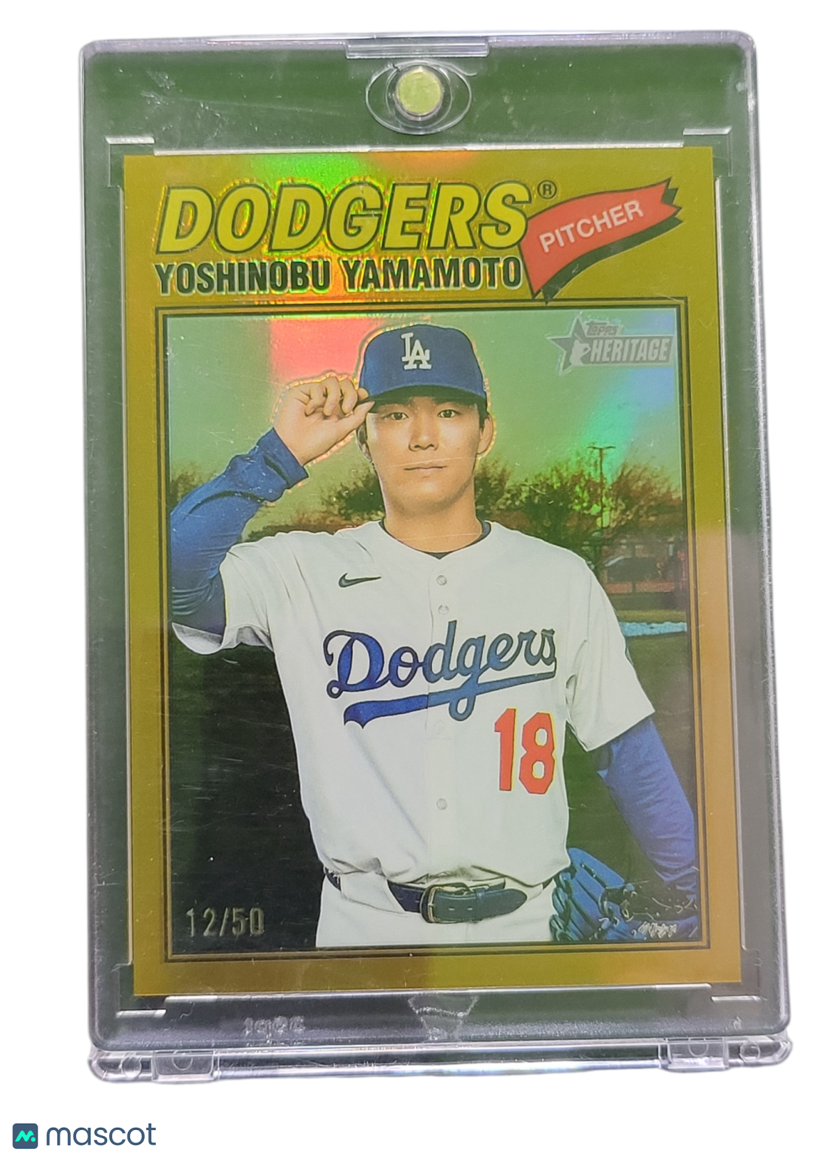 1962 Topps Heritage Yoshinobu Yamamoto #371 Gold Foil 12/50