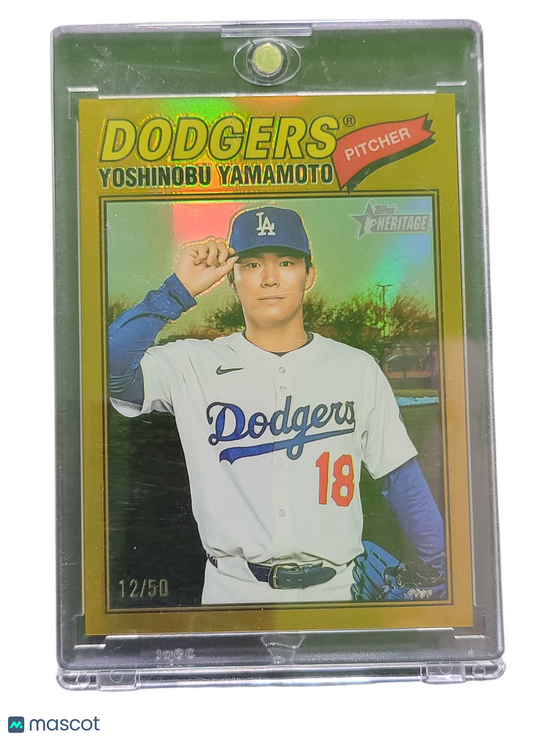 1962 Topps Heritage Yoshinobu Yamamoto #371 Gold Foil 12/50