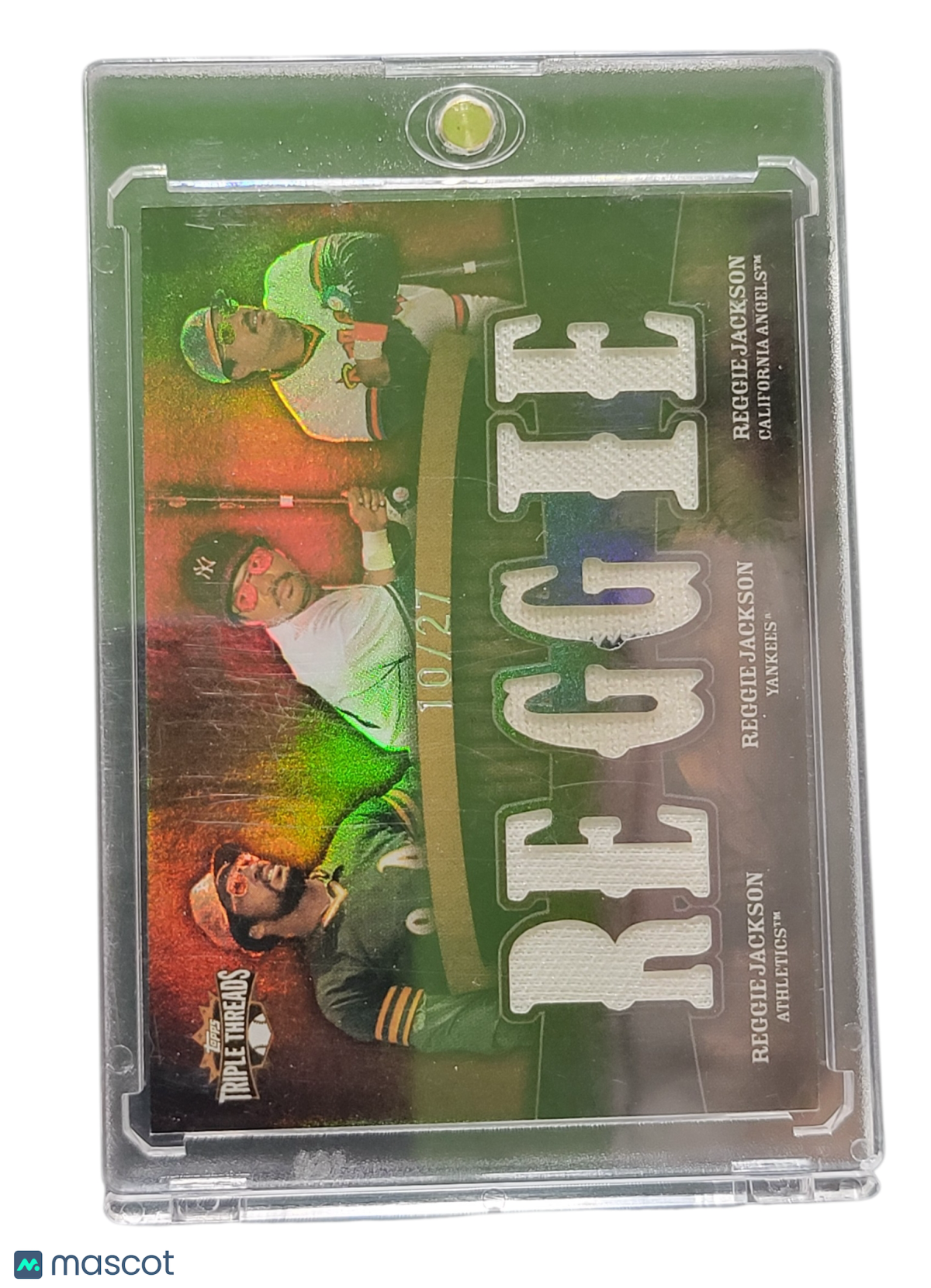 2009 Topps Triple Threads Reggie Jackson #TTRC-37 10/27 -Used Pieces