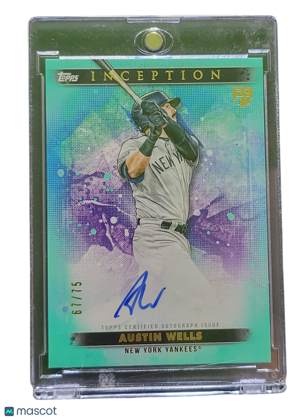 2024 Topps Inception Austin Wells #BRES-AW Green 67/75 RC