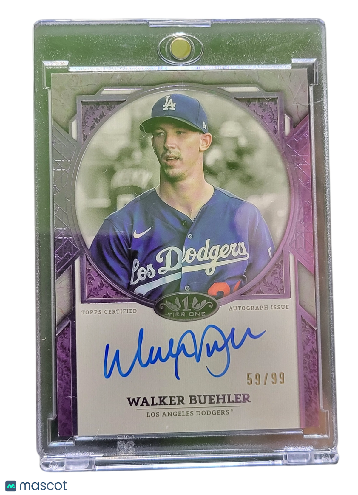 2024 Topps Tier One Next Level Autograph Walker Buehler #NLA-WB Purple 59/99