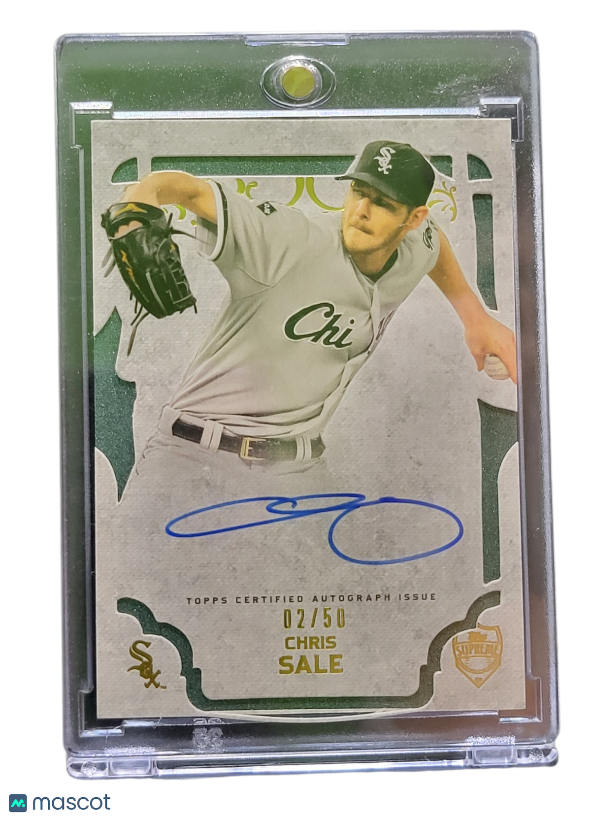 2015 Topps Supreme Chris Sale #SA-CS Green 02/50