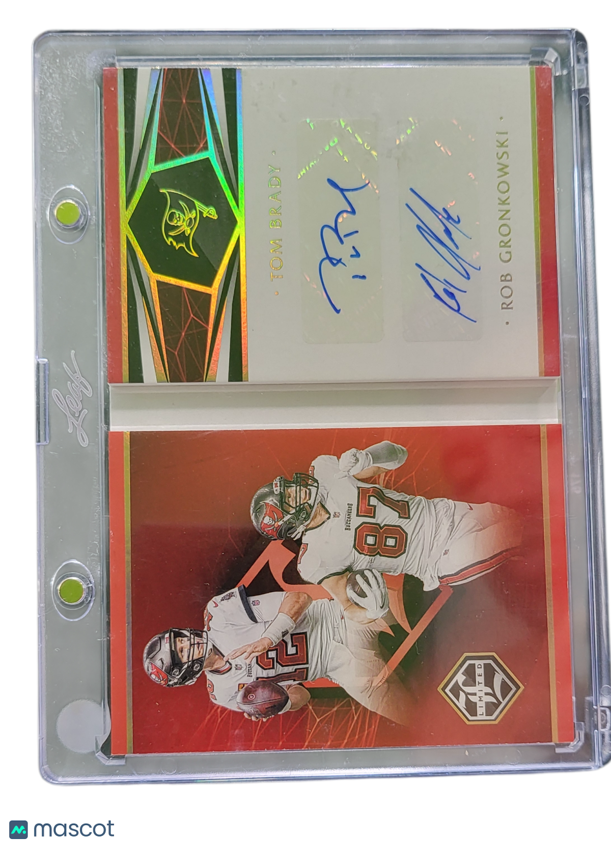 2021 Panini Limited Partnership  Tom Brady Rob Gronkowski #PD-BG / 5  Dual Auto