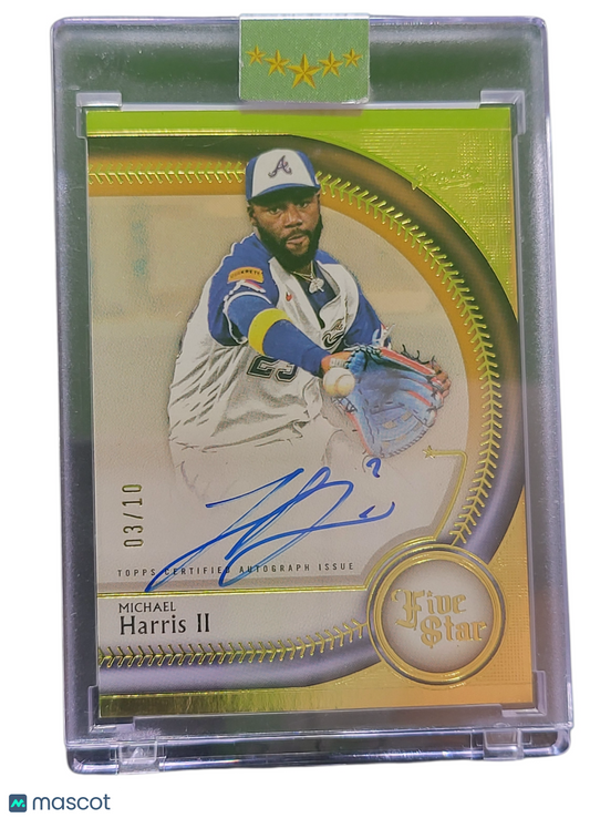 2024 Topps Five Star Michael Harris II #FSA-MHA Gold 03/10