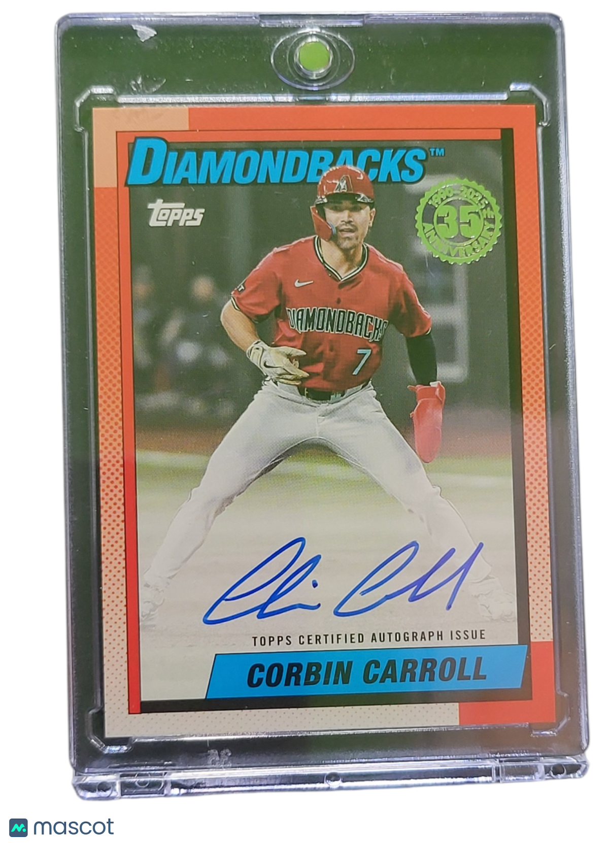 2025 Topps 1988 Topps Baseball Autographs Corbin Carroll #88BA-CC Orange