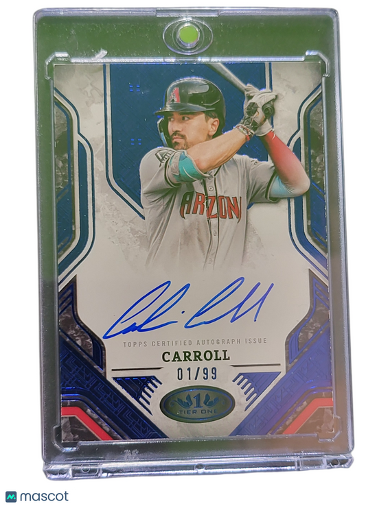 2025 Topps Tier One Corbin Carroll #PPA-CC Blue 01/99