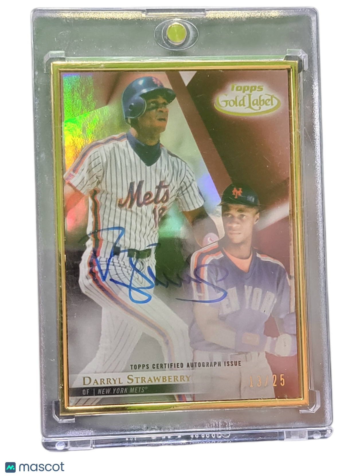2018 Topps Gold Label Darryl Strawberry #FA-DS Framed Autograph 13/25