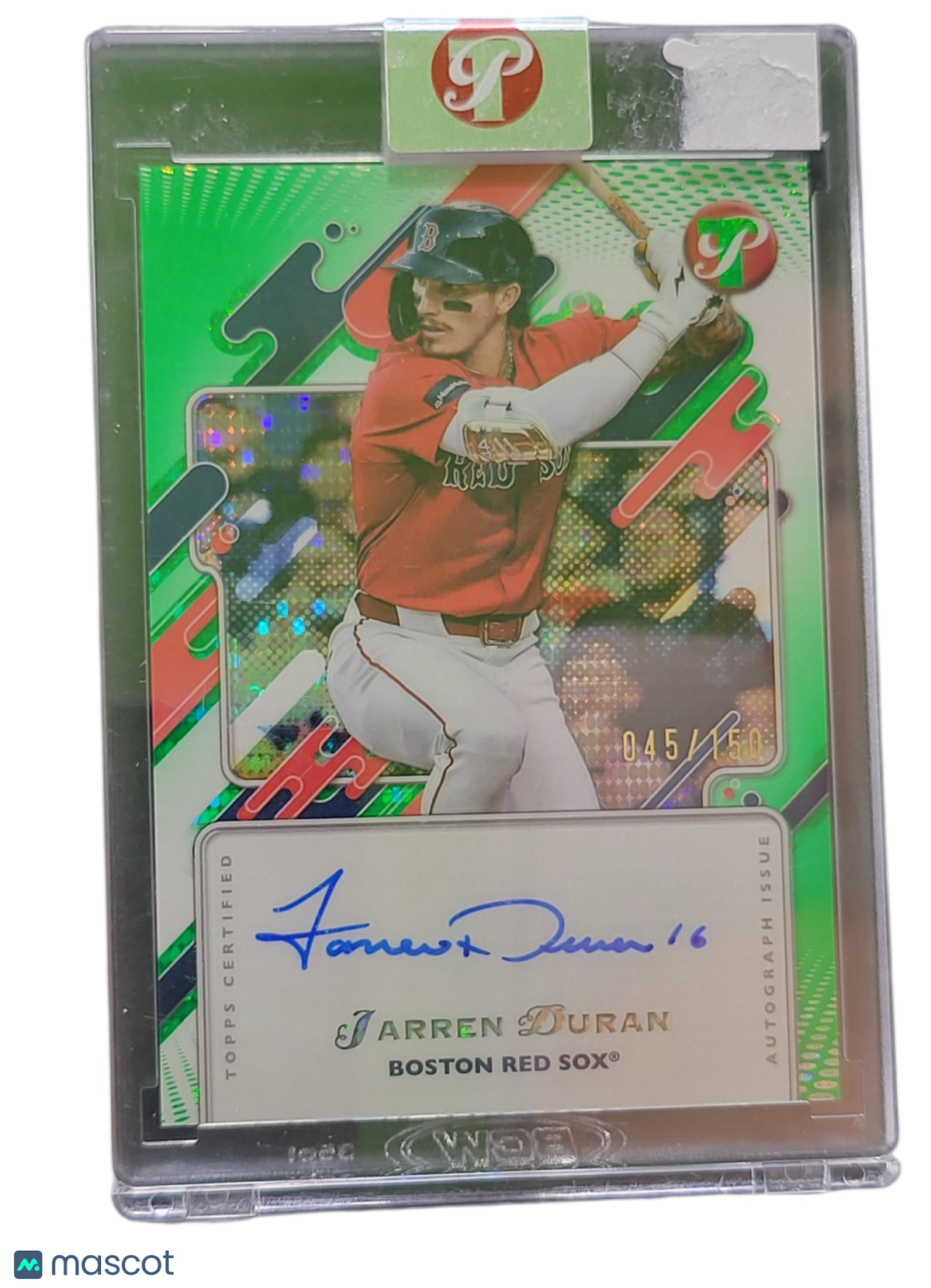 2025 Topps Pristine Jarren Duran #PA-JDU Green 045/150