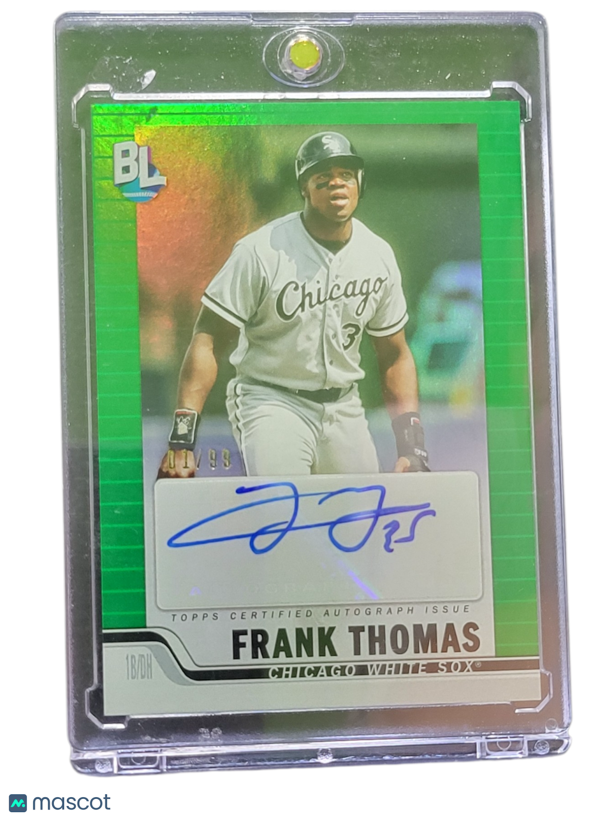 2023 Topps Big League Baseball Frank Thomas #BLA-FTH Green 01/99