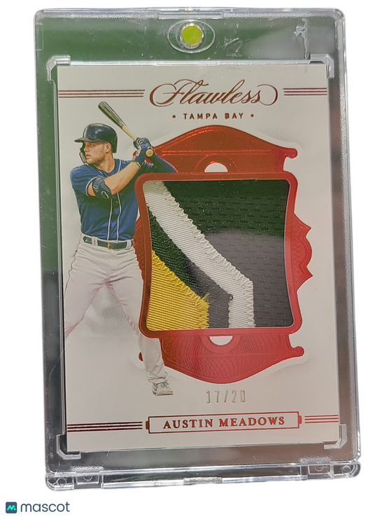 2020 Panini Flawless Baseball Austin Meadows #P-AM 17/20 Patch Memorabilia