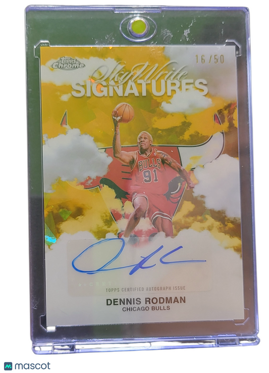 2025 Topps Chrome SkyWrite Signatures Dennis Rodman #SWS-DRM Gold 16/50