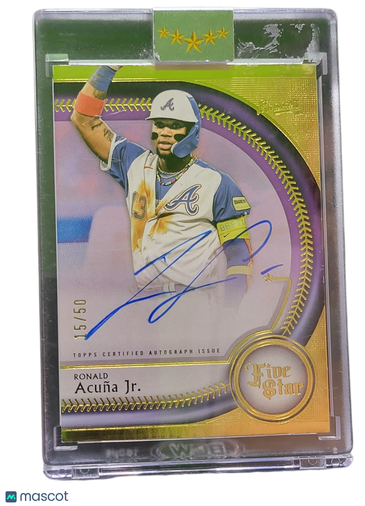 2024 Topps Five Star Ronald Acuña Jr. #FSA-RA Gold 15/50