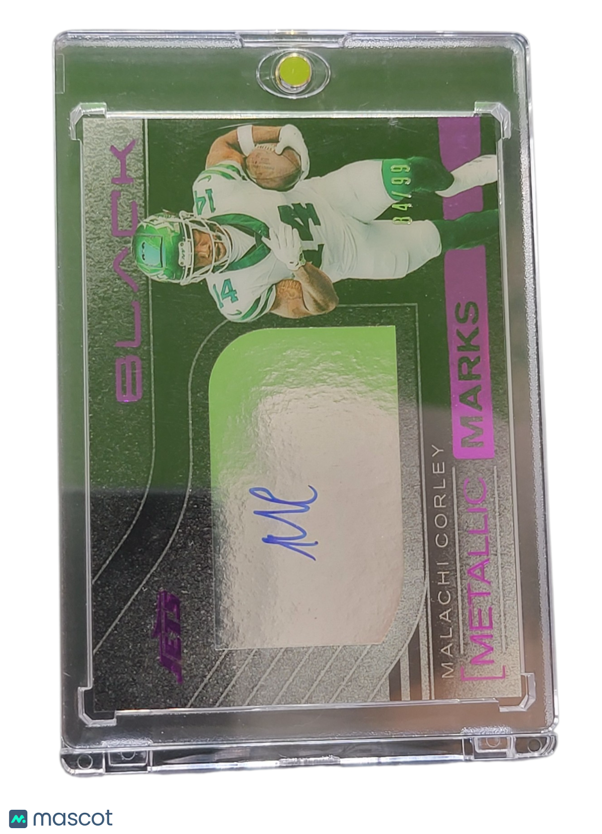 2025 Panini Black Metallic Marks Malachi Corley #MMK-MCY 84/99