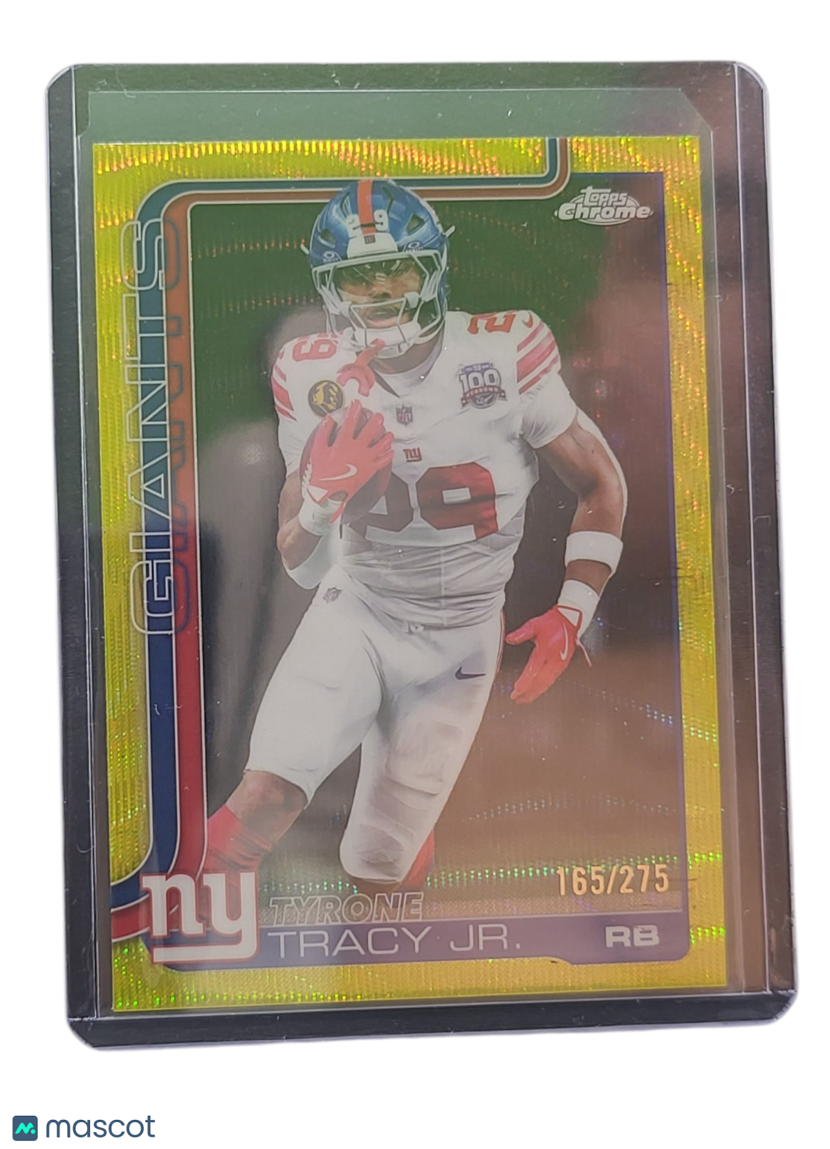 2024 Topps Chrome Tyrone Tracy Jr. #228 Yellow RayWave 165/275