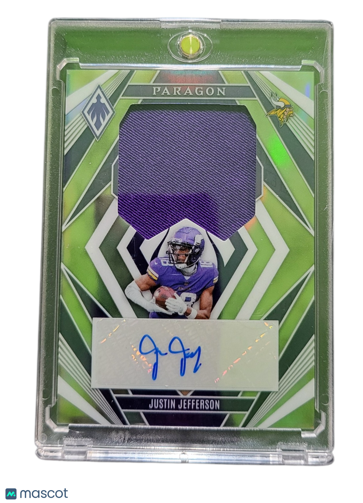 2023 Panini Phoenix Paragon Justin Jefferson #PPA-JJ Green 06/25 Patch