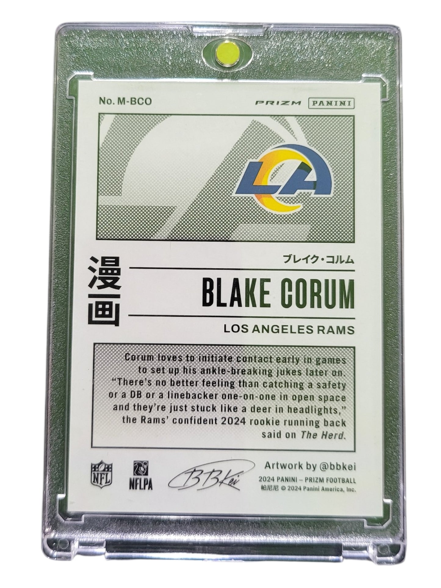 2024 Panini Prizm Manga Blake Corum #M-BCO RC