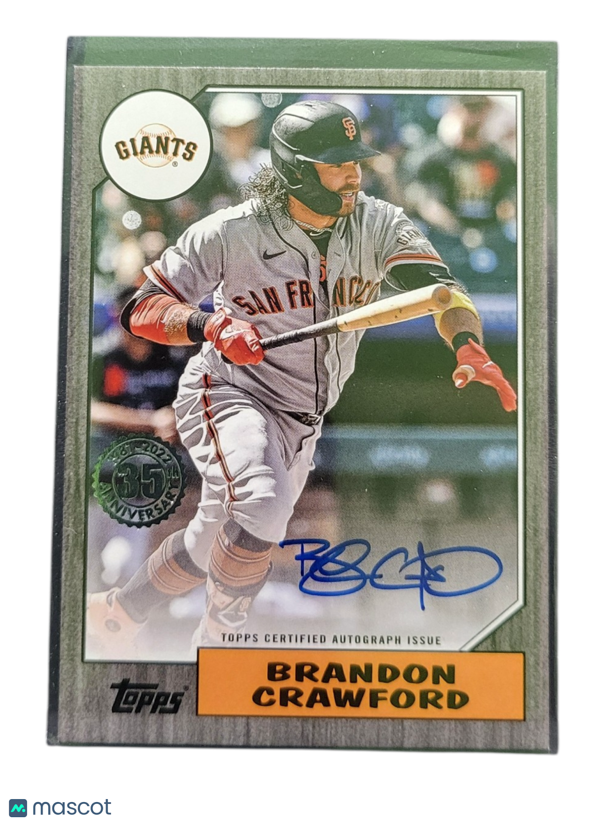 2022 Topps 1987 Topps Baseball Autograph Brandon Crawford #87BA-BC