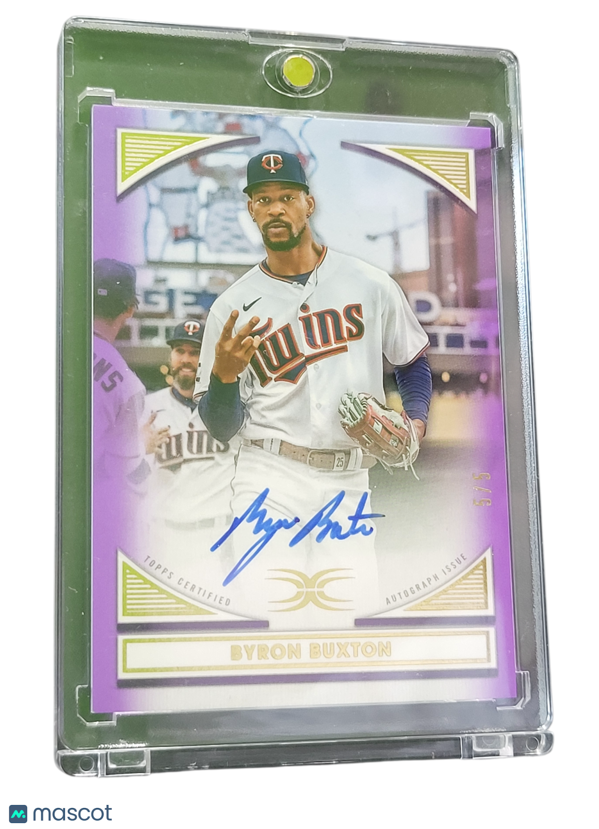 2022 Topps Definitive Collection Byron Buxton #DIA-BBU Purple 5/5