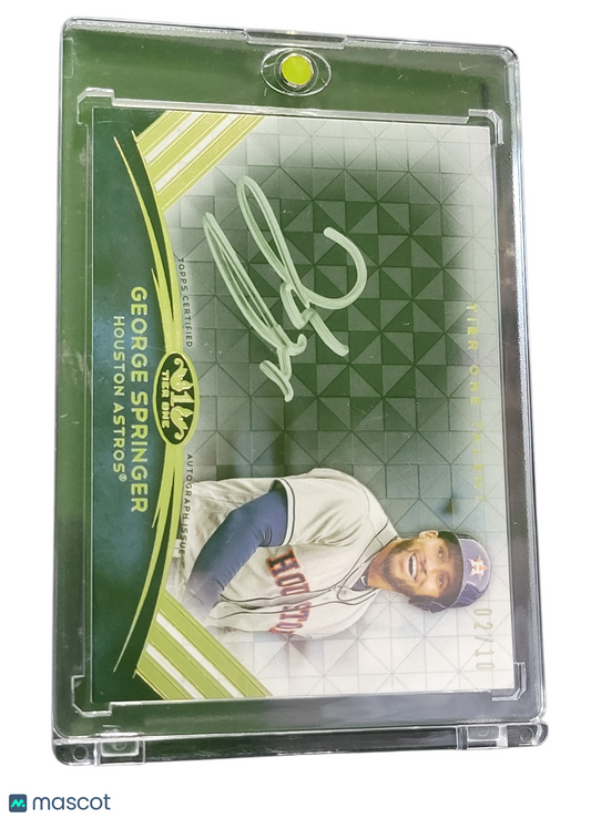 2018 Topps Tier One George Springer #TTA-GSP 02/10