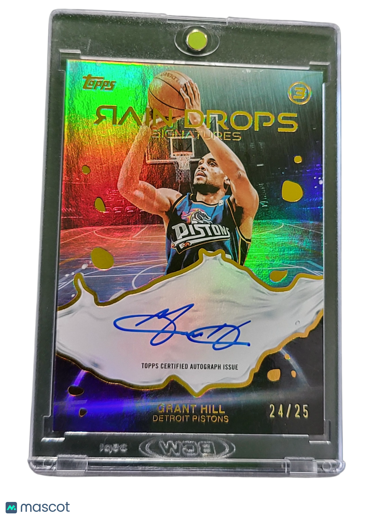 2026 Topps 3 Rain Drops Signatures Grant Hill #RS-GH 24/25