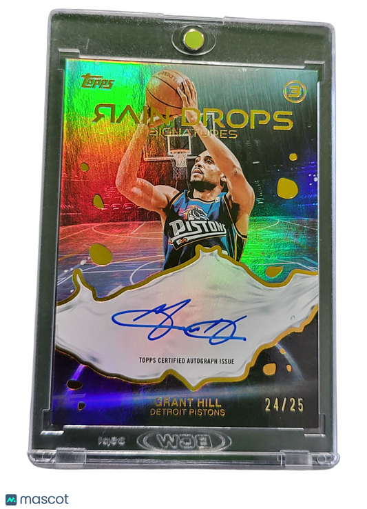 2026 Topps 3 Rain Drops Signatures Grant Hill #RS-GH 24/25