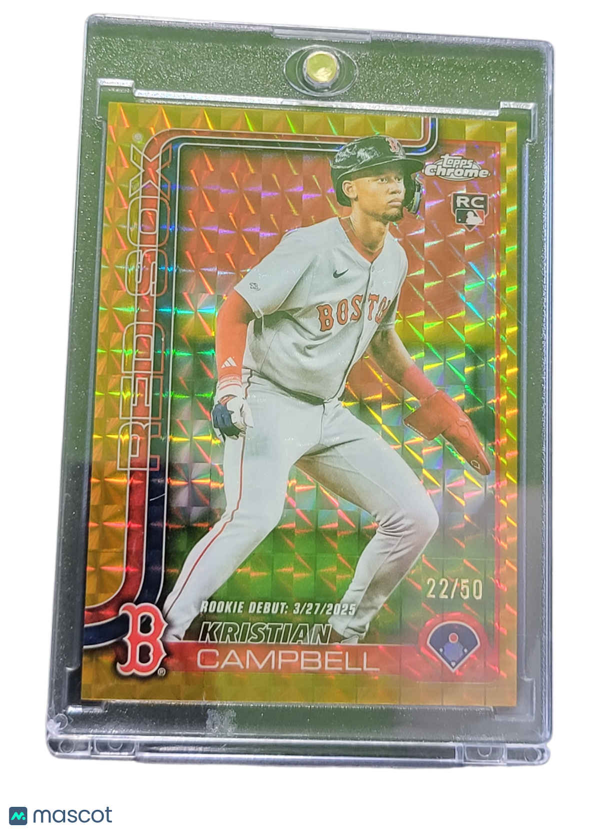 2025 Topps Chrome Kristian Campbell #USC188 Gold Prism RC
