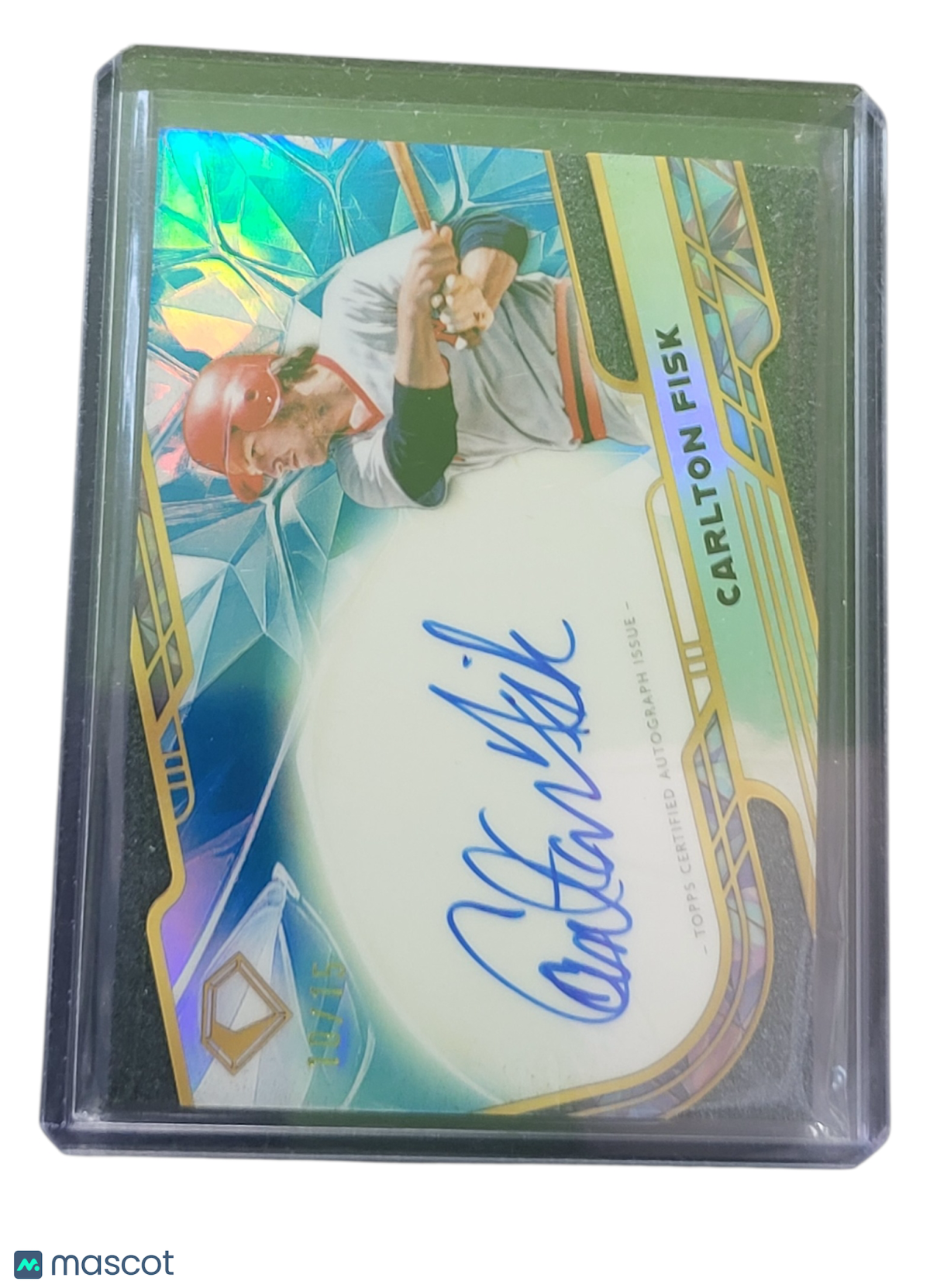 2025 Topps Diamond Icons Chrome Autograph Carlton Fisk #ACC-CF 10/15