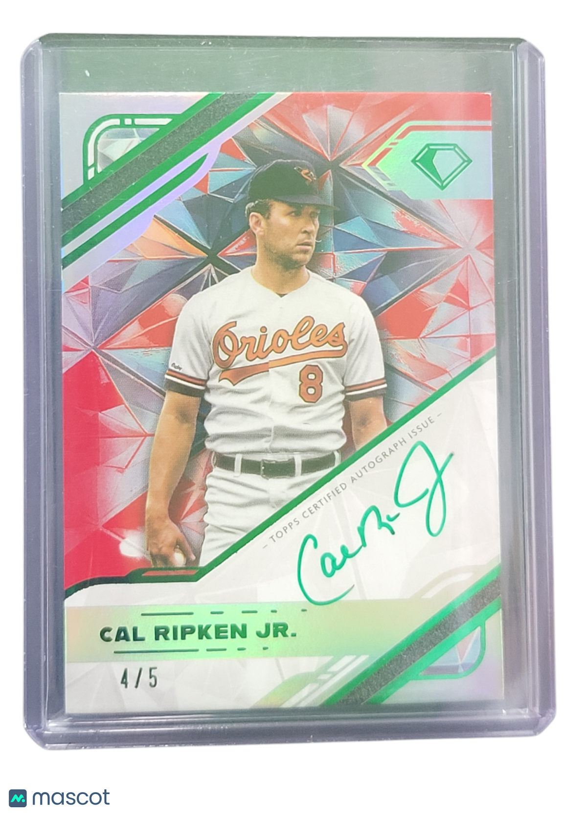 2025 Topps Diamond Cal Ripken Jr. #WPA-CRJ 4 / 5 White Polychromatink Auto Card