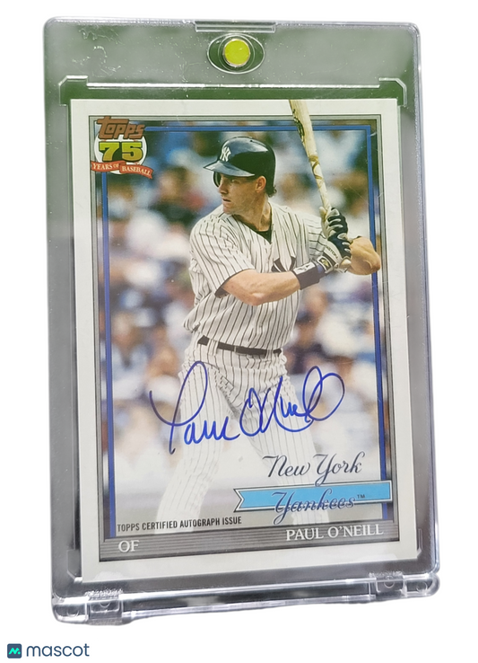 2026 Topps Baseball Autograph Card Paul O'Neill #91A-PO