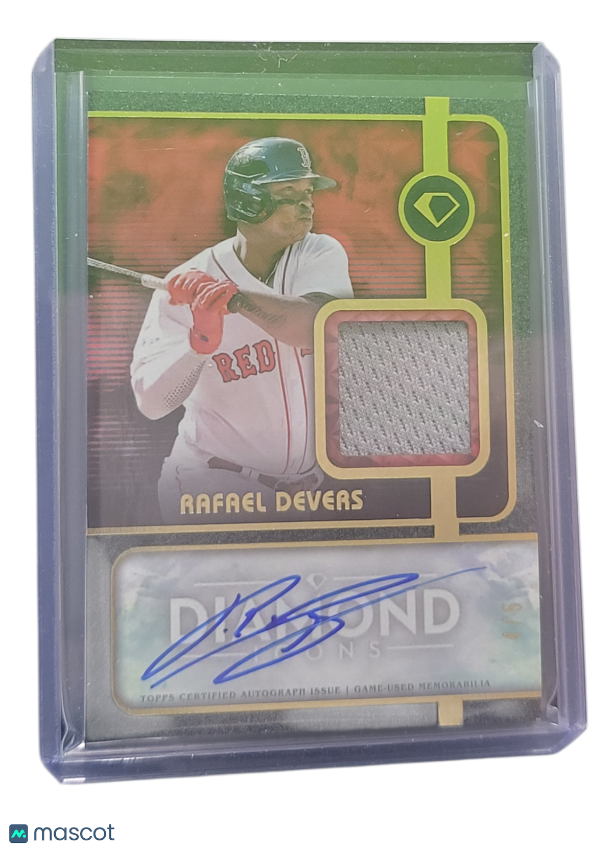 2023 Topps Diamond Icons Rafael Devers #SPA-RD Memorabilia Auto Relic Card