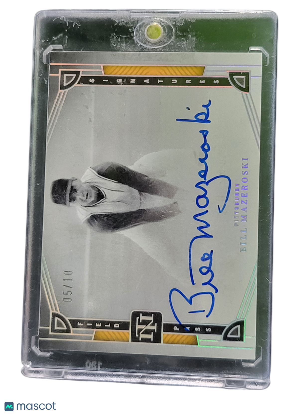 2023 Panini National Treasures Field Pass Bill Mazeroski #FPS-BM Gold 05/10