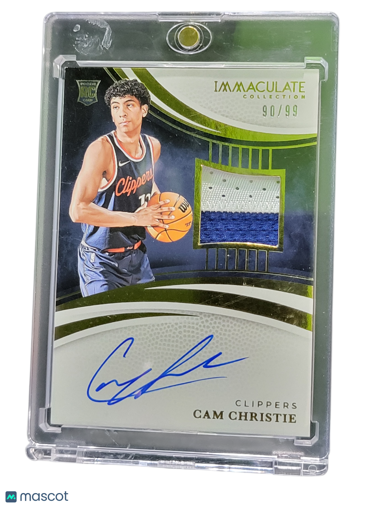 2025 Panini Immaculate Collection Cam Christie #101 Patch RC 90/99