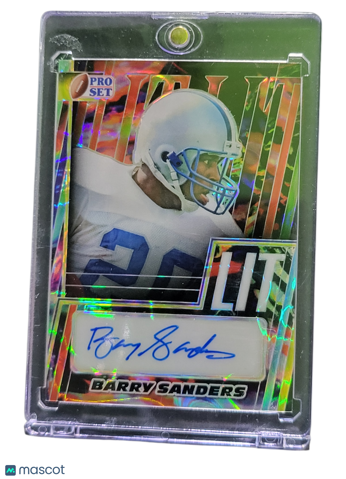 2024 Leaf Pro Set LIT Barry Sanders #L-BS1 Green 6/10