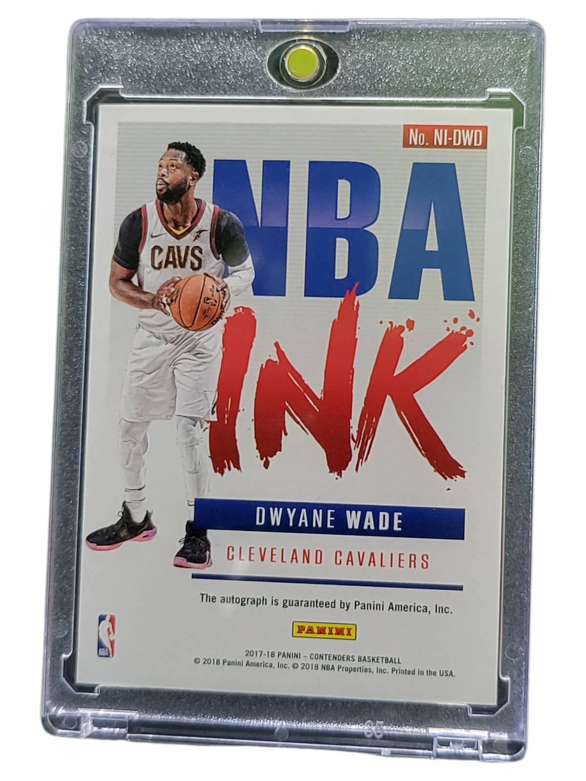 2018 Panini Contenders NBA Ink Dwyane Wade #NI-DWD 1/1