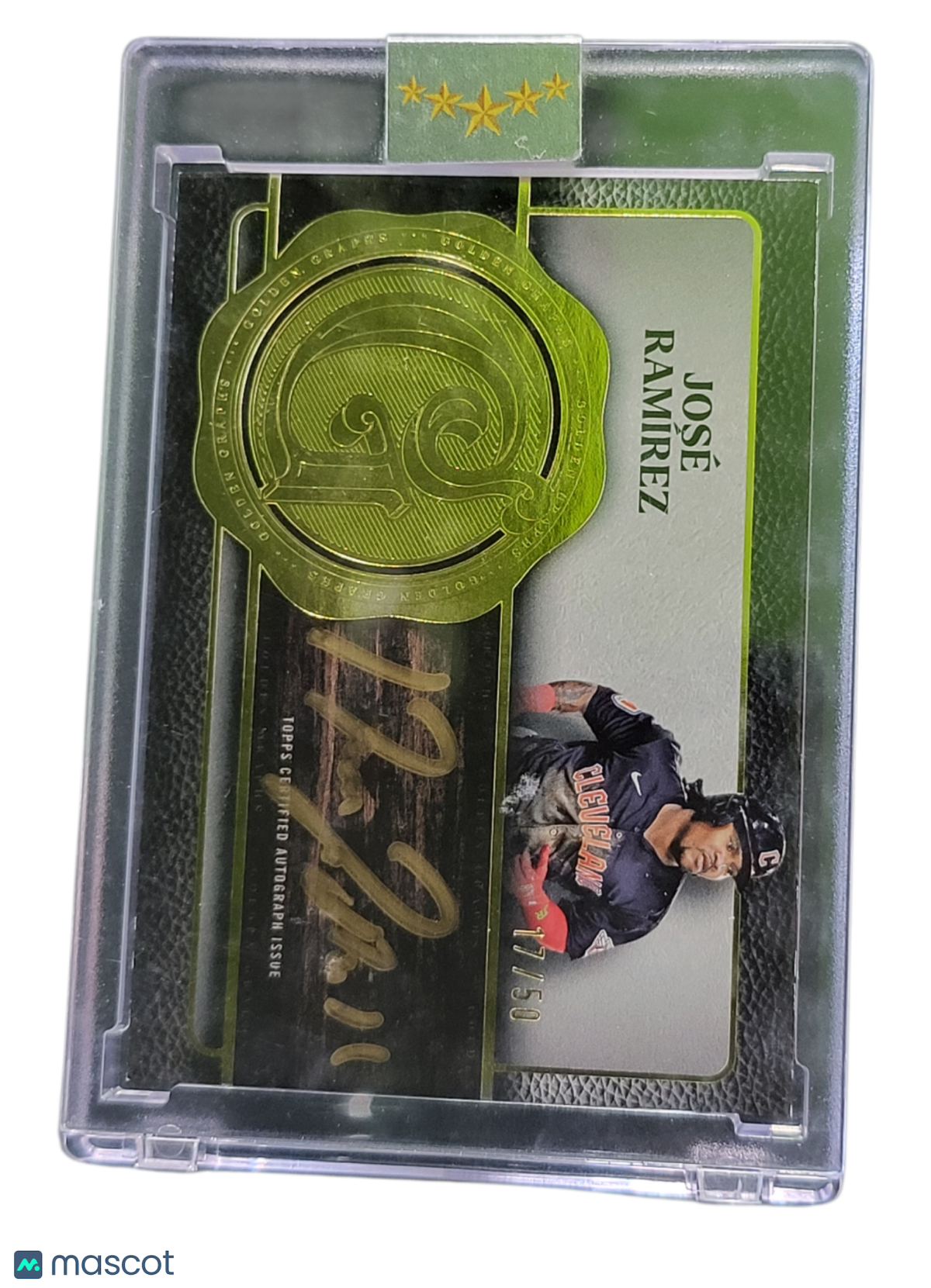 2025 Topps Five Star Golden Graphs José Ramírez #GG-JRA 17/50