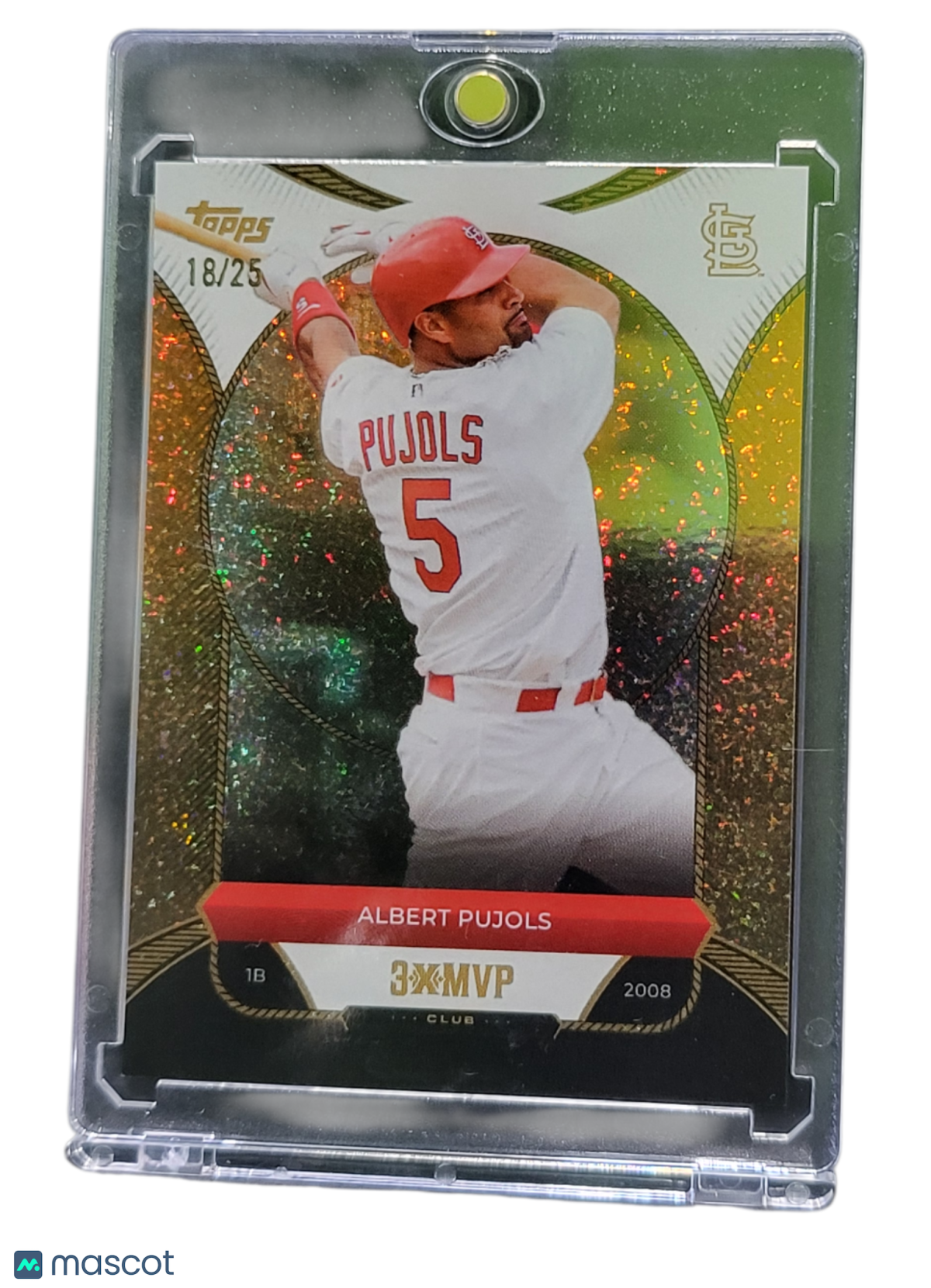2025 Topps Gilded Collection Albert Pujols #14 Gold Etch Refractor 18/25