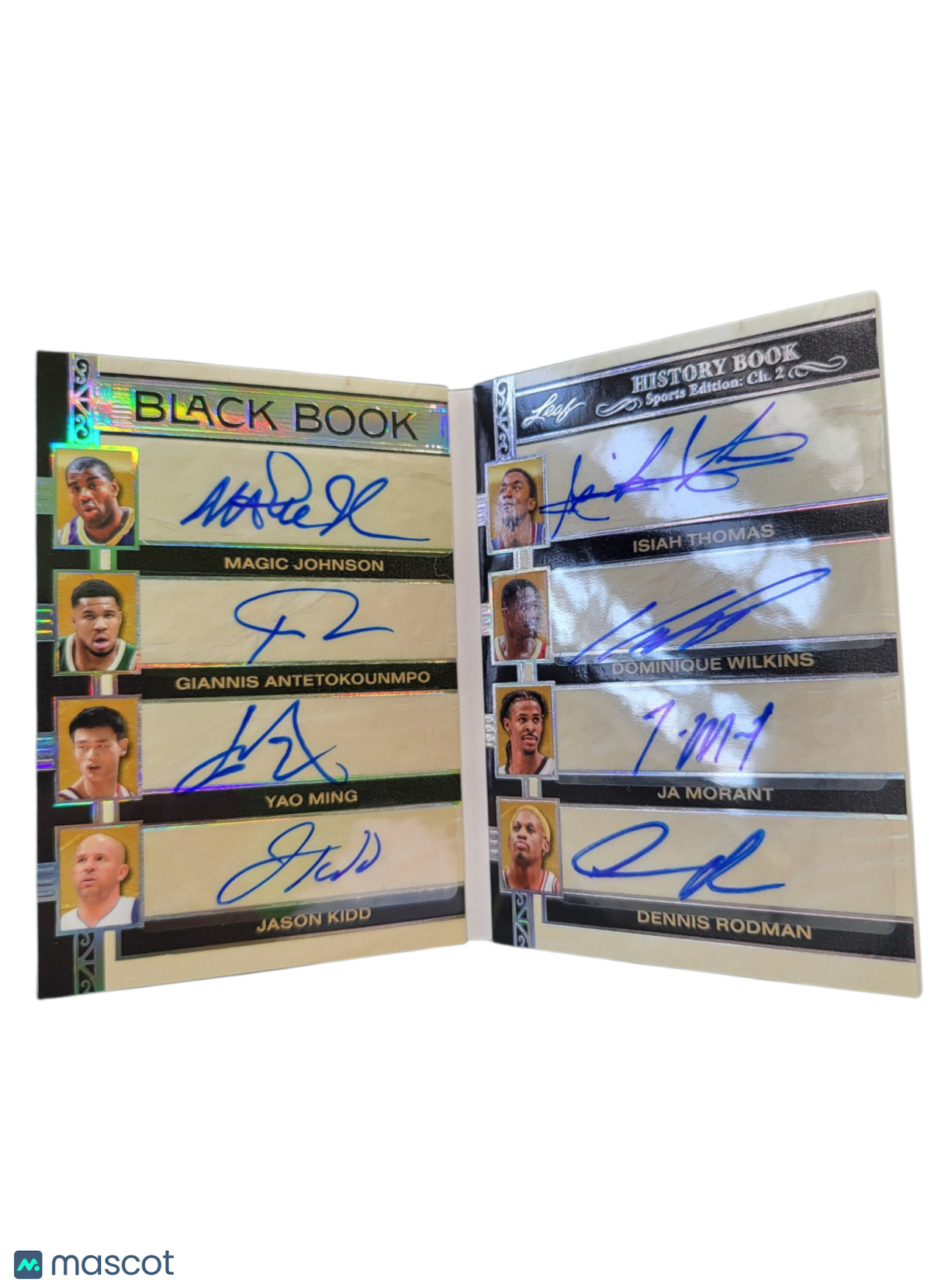 2025 Leaf Magic Johnson Jason Kidd Ja Morant Isiah Thomas Dominique Booklet 1/1
