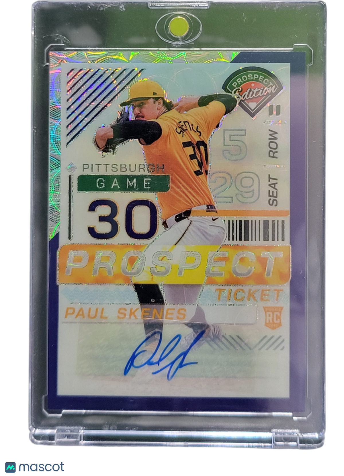 2024 Panini Prospect Edition Prizm Paul Skenes #159 Purple 01/49 RC