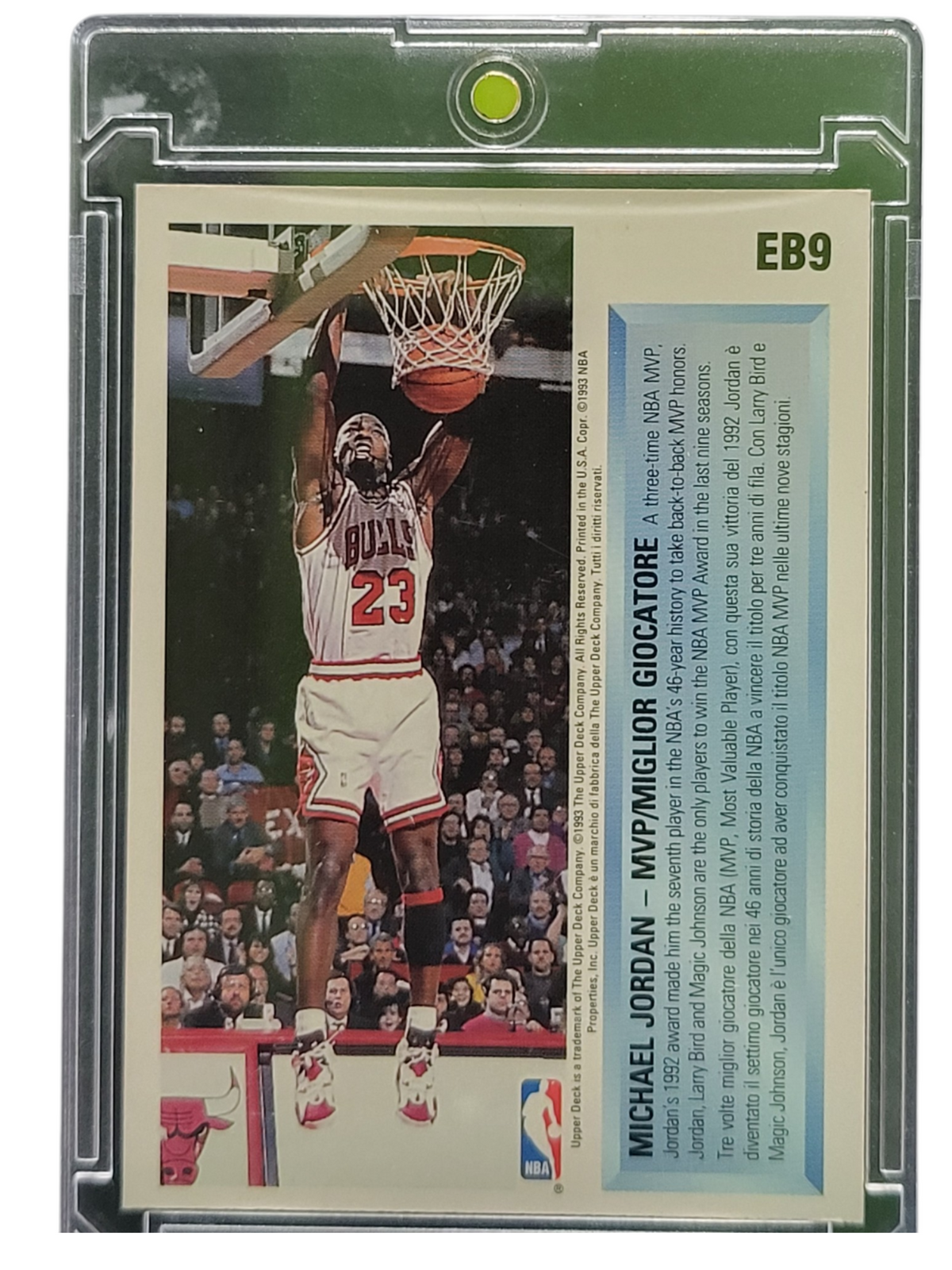 1993 Upper Deck Hologram Michael Jordan #EB9