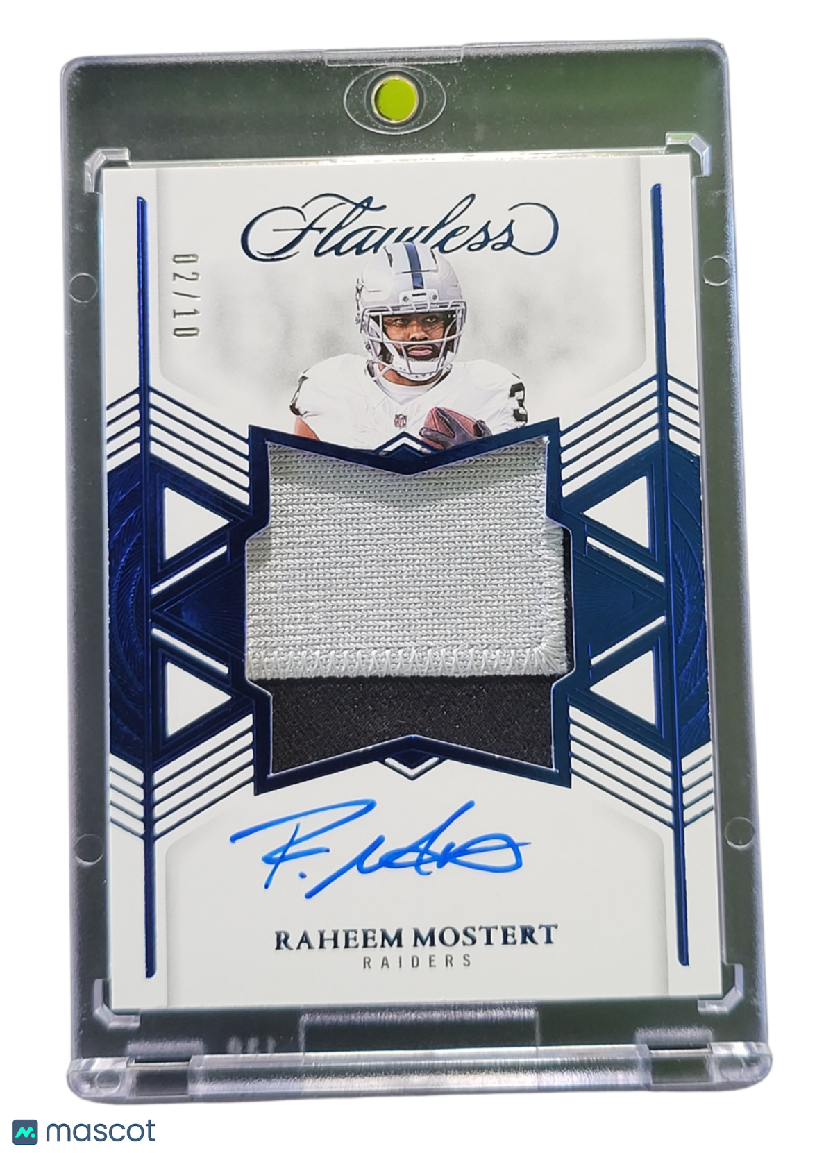2026 Panini Flawless Raheem Mostert #SSS-RMT Star Swatch Signatures 02/10 Patch